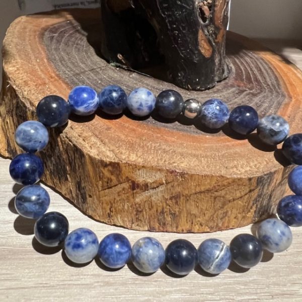 Bracelet de Sodalite perles 8mm