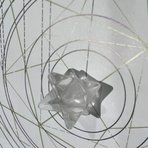 Merkabah de cristal de roche 2.5 cm - Boutique lithothérapie La Porte des Secrets