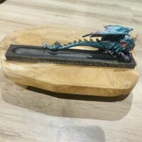 Porte encens stick Dragon bleu Gardien - Boutique ésotérique La Porte des Secrets