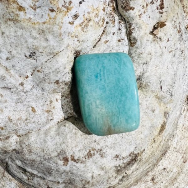 AMAZONITE pierre roulée du AMAZONITE du Brésil (Minas Gérais)