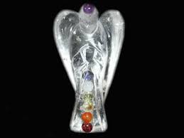 Ange en cristal de roche et 7 chakras