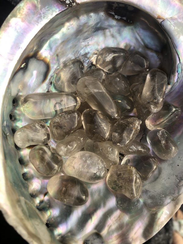 Quartz fumé pierre roulée - boutique La Porte des Secrets