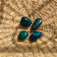 Chrysocolle du Pérou pierres roulées boutique La Porte des Secrets