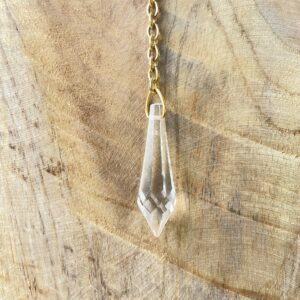 Pendule en cristal Swarovski 24 facettes - Boutique ésotérique La Porte des Secrets