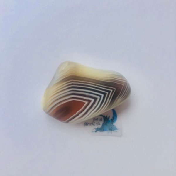 Agate de Botswana - Pierre roulée