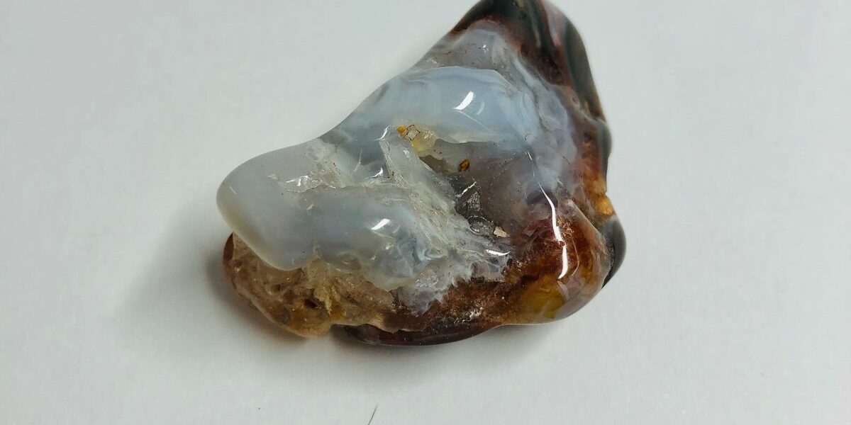 L'Agate feu du Mexique - pierre roulée