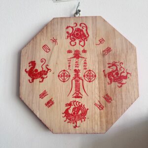 Miroir oeil de sorcière convexe (bombé vers le haut, reflet à l'endroit) pour Feng-shui ou protection boutique ésotérique La Porte des Secrets