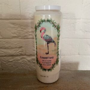 Bougie Neuvaine animal TOTEM FLAMANT ROSE - Boutique ésotérique La Porte des Secrets