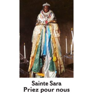 Bougie neuvaine Ste SARA avec prière de procession