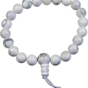 Bracelet Mala-howlite nature