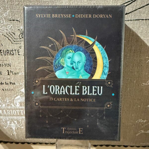 L'oracle bleu 73 cartes & notice, format 14 x 10 cm. Boutique ésotérique La Porte des Secrets