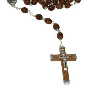 Chapelet perles de bois d'olivier - Boutique La Porte des Secrets