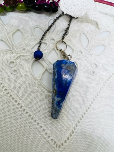 Pendule Cône LAPIS-LAZULI 3.5cm - Boutique ésotérique La Porte des Secrets