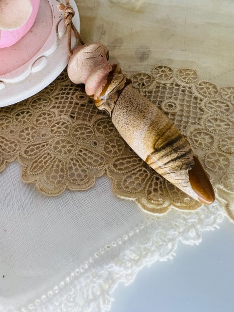 Pendule THOT EN Jaspe paysage 8.5cm - Boutique La Porte des Secrets