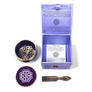 Coffret bol chantant chakra Couronne "Sahasrara"