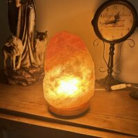 Lampe de sel rose véritable de l'Himalaya - forme libre brut Pakistan 8kg - Boutique ésotérique La Porte des Secrets