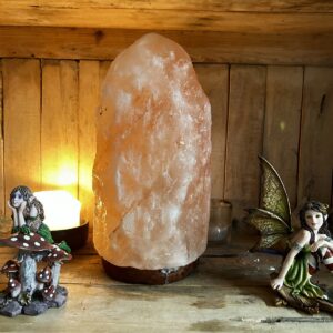 Lampe véritable sel rose de l'himalaye Pakistan 8-10 kg - Boutique ésotérique La Porte des Secrets