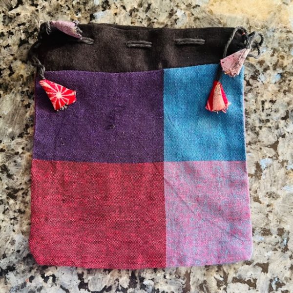 Pochette pour Oracle ou Tarot - Artisanat Indien en tissus