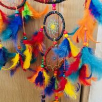 Attrape rêve chakra aux couleurs chatoyantes - Boutique La Porte des Secrets