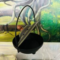 Brûle-encens en fer avec poignet pivotante - Boutique ésotérique La Porte des Secrets