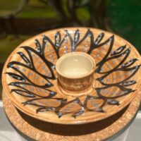 Porte encens en céramique artisanale - Boutique ésotérique La Porte des Secrets