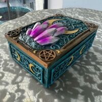 Boite pour minéraux ou coffret pour tarot - artisanat de Nemesis Snow - Boutique ésotérique La Porte des Secrets