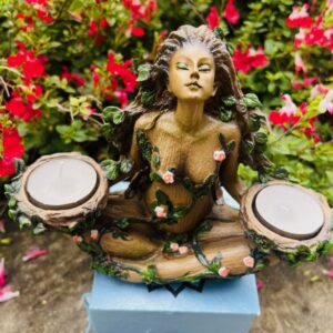 GAÏA équilibre de la nature bougies votives -Statue Nemesis Now - 19cm - Boutique La Porte des Secrets