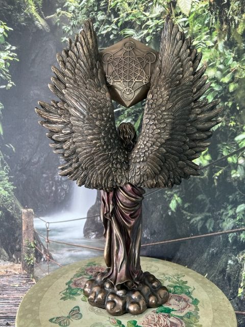 Métatron vue de dos - Statue artisanal Nemesis Snow - 1.145kg - Boutique La Porte des Secrets