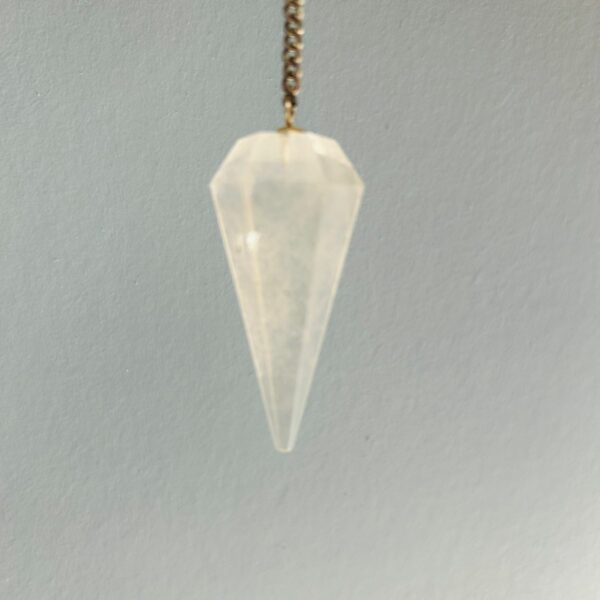 Pendule cristal de roche cône 6 face 5.7 cm- Pendule de radiesthésie boutique La Porte des Secrets
