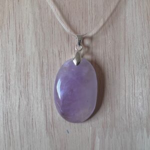 Améthyste de Bolivie - Pendentif forme ovale 3.5cm - Boutique La Porte des Secrets