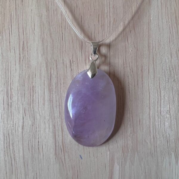 Améthyste de Bolivie - Pendentif forme ovale 3.5cm - Boutique La Porte des Secrets