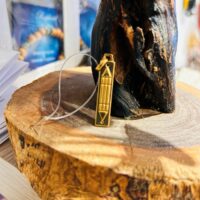 Barra Atlante pendentif plaqué or 3cm - Boutique La Porte des Secrets