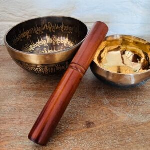 Bâton en bois pour bol chantant tibétain 19 cm - Boutique ésotérique La Porte des Secrets