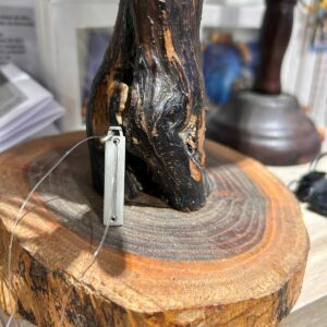 Pendentif barre d'Atlante vue arrière Argent massif 925/1000 hauteur 3 cm 26 gr - Boutique La Porte des Secrets