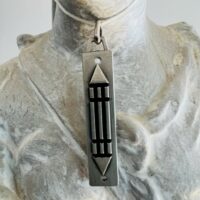 Barre Atlante pendentif en argent 925- Boutique La Porte des Secrets