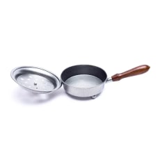 Grand encensoir métal martelé avec couvercle amovible et grand manche en bois longueur totale 27 cm - Boutique ésotérique La Porte des Secrets