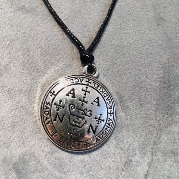 Sceau de l'Archange Zadkiel en Argent Sterling 925, Pendentif Compassion Spirituelle - Boutique ésotérique La Porte des Secrets