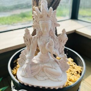 Tara blanche blanc 15cm - Boutique ésotérique La Porte des Secrets