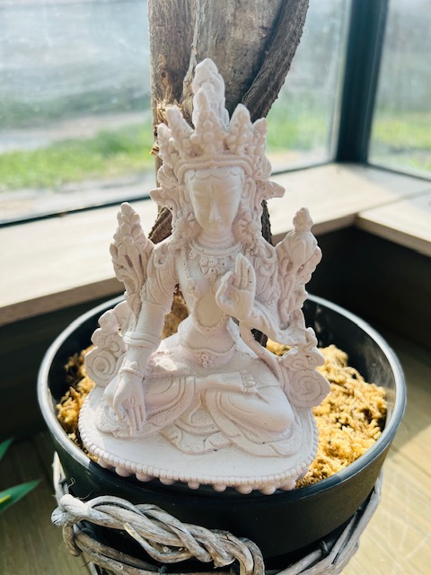 Tara blanche blanc 15cm - Boutique ésotérique La Porte des Secrets