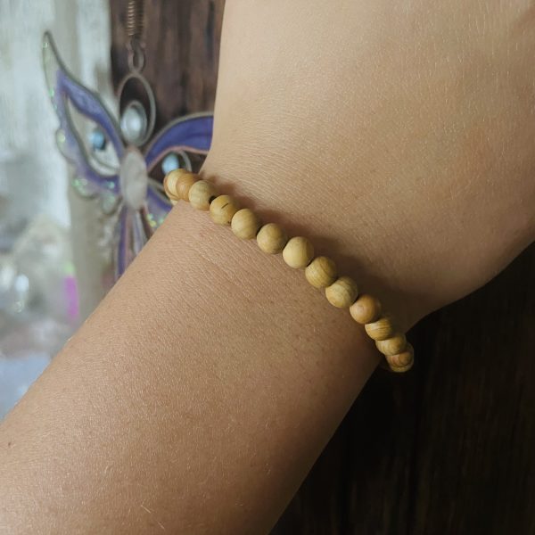 Bracelet en bois Arbovitaé (Arbre de vie) perles 6mm - Boutique La Porte des Secrets