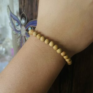 Bracelet en bois Arbovitaé (Arbre de vie) perles 6mm - Boutique La Porte des Secrets