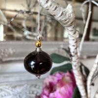 Pendule Vital Pendule Vital sphère quartz fumé Jocelyne Fangain environ 4.5 cm boutique ésotérique La Porte des Secrets