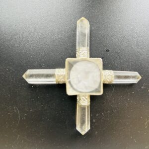 Régénérateur d'énergie en argent Cristal de roche - Boutique La Porte des Secrets