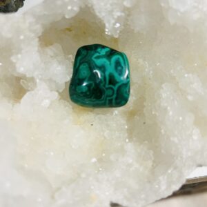 Malachite pierre roulée du Congo - Boutique La Porte des Secrets