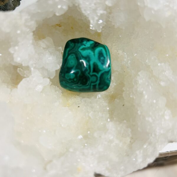 Malachite pierre roulée du Congo - Boutique La Porte des Secrets