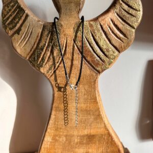 Cordon ciré noir avec chaîne de réglage boutique La Porte des Secrets