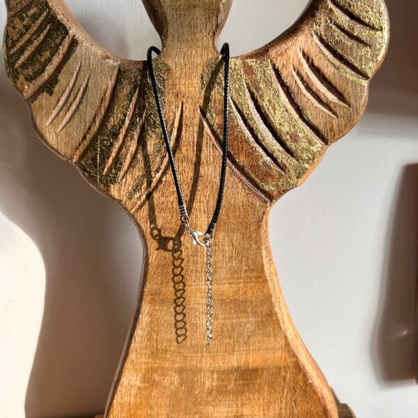 Cordon ciré noir avec chaîne de réglage boutique La Porte des Secrets