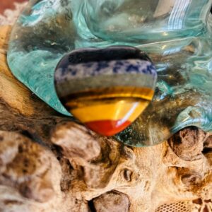 Coeur 7 chakras en pierre naturelle 5 cm - Boutique La Porte des Secrets