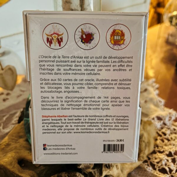 Oracle de la Terre d'Ankaa, comprendre et libérer ses blocages transgénérationnels - Coffret verso - Boutique La Porte des Secrets