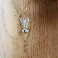 Pendule ange 7 chakras 5 cm - Boutique La Porte des Secrets